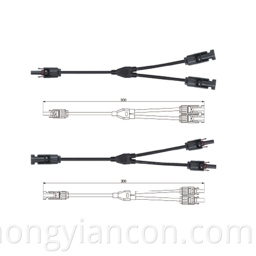 PV-YF Y2 Solar DC pannel Branch Connector